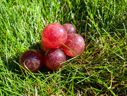 Strawberry Quartz Mini Spheres